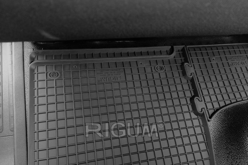 Covorașe din cauciuc Rigum pentru VW T5/T6 (2003-2019), 3 locuri