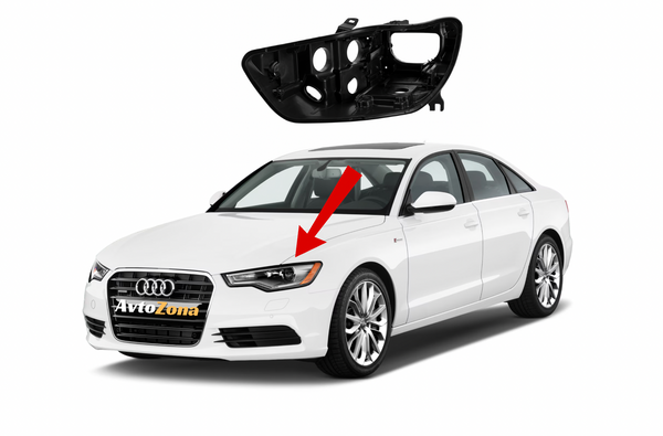 Carcasă far xenon stânga pentru Audi A6 C7 (2011-2015)