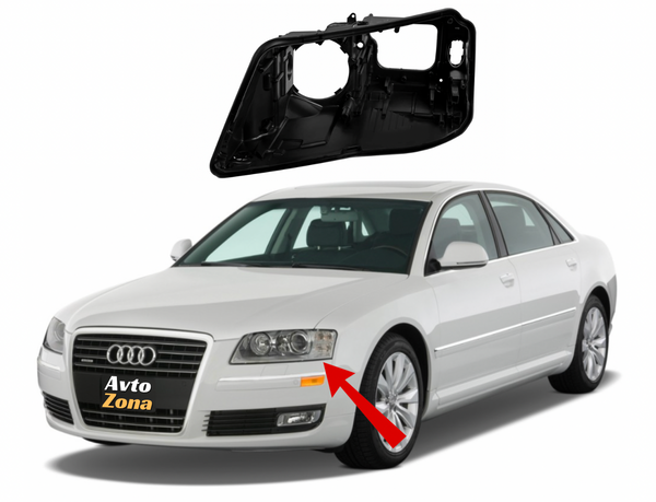 Carcasă far xenon stânga pentru Audi A8 (2010-2013)