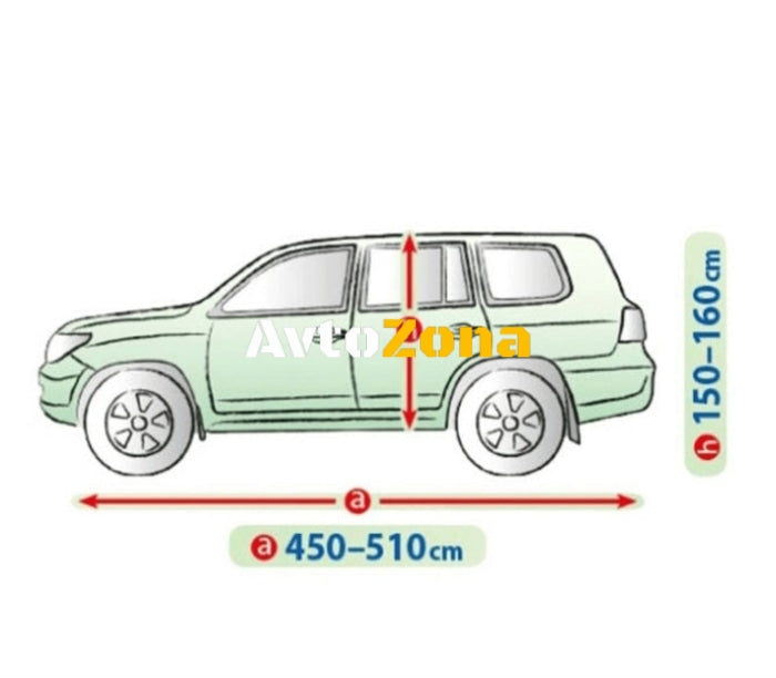 Покривало размер XL за SUV сиво Kegel серия Mobile - Avtozona