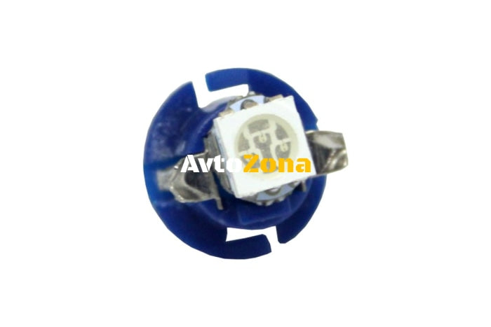 Диодна крушка тип B8.4D 12V / 2W с 1smd 5050 - синя - Avtozona