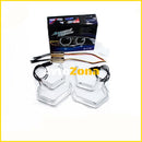 Диодни Ангелски Очи за BMW F30 - U-Design - с два цвята и функция мигач (бял и жълт) - Avtozona