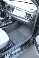 3D Гумени стелки Sahler за Kia Rio (2011–2017), 5 части, черни