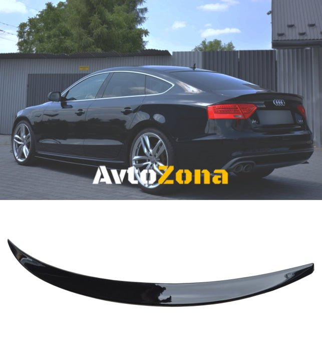 Audi A5 8T8 Sportbkack (2009-2016) - Спойлер за багажник черен гланц - Avtozona