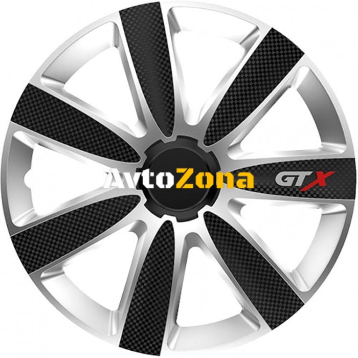 14’’ Тасове за джанти Versaco Carbon GTX - Black / Silver - 4бр. в к-т - Avtozona