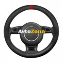 Калъф за волан Sparco - Червен шев и червен ринг - Avtozona