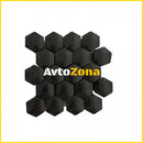 ДЕКОРАТИВНИ КАПАЧКИ ЗА БОЛТОВЕ НА ДЖАНТИТЕ 624 - 19ММ - ЧЕРНИ - Avtozona