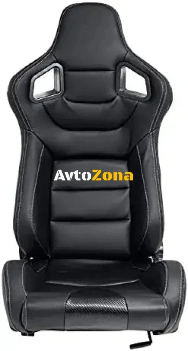 Спортни седалки за МПС - 1053/1054 - Черни - Avtozona