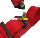 Предпазен колан 4-точков – Червен - Avtozona