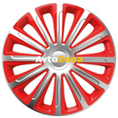 ТАСОВЕ ЗА ДЖАНТИ 13’’ VERSACO TREND SILVER / RED - 4бр. в к-т - Avtozona