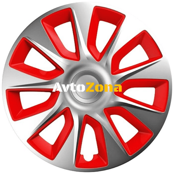 ТАСОВЕ ЗА ДЖАНТИ 13’’ VERSACO STRATOS SILVER / RED - 4бр. в к-т - Avtozona