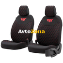 Калъфи за седалка - черно/червено - Avtozona