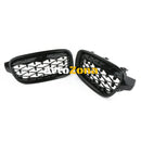 Бъбреци Решетки за BMW 3-та серия 2012-2018 F30 F31 Diamond Style Черен Гланц - Avtozona