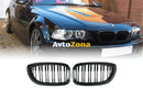 Бъбреци Решетки за BMW E46 Facelift (2002-2005) Черен Гланц - Avtozona