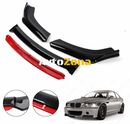 BMW E46 - Спойлер предна броня Червен 4 части - Avtozona