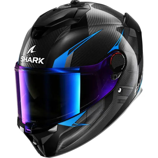 КАСКА SHARK SPARTAN GT PRO CARBON BLACK/BLUE - Avtozona