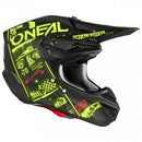 МОТОКРОС КАСКА O’NEAL 5SERIES POLYACRYLITE ATTACK V.23 BLACK/NEON YELLOW - Avtozona