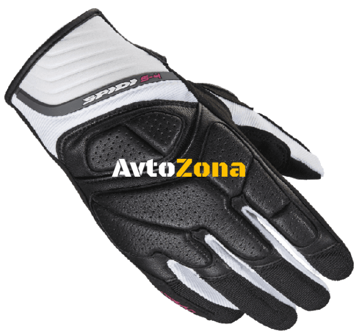 Дамски мото ръкавици SPIDI S-4 BLACK/WHITE - Avtozona