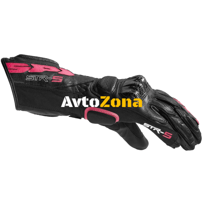 Дамски мото ръкавици SPIDI STR-5 BLACK/FUCHSIA - Avtozona