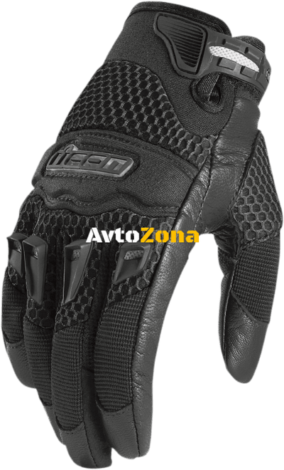 Дамски мото ръкавици ICON TWENTY-NINER - BLACK - Avtozona