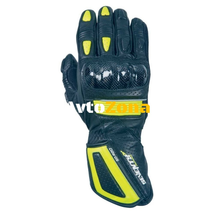 ДАМСКИ РЪКАВИЦИ SEVENTY SD-R20 SUMMER RACING BLACK/YELLOW - Avtozona