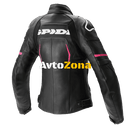 Дамско кожено яке SPIDI Evorider 2 Leather Black/Fuchsia - Avtozona
