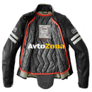 Дамско кожено мото яке SPIDI VINTAGE Ice/Black - Avtozona
