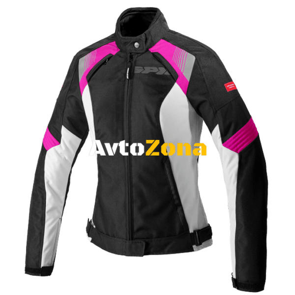 Дамско мото яке SPIDI FLASH EVO BLACK/FUCHSIA - Avtozona