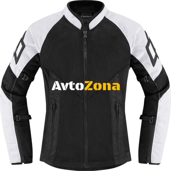 Дамско текстилно мото яке ICON MESH AF WHITE - Avtozona