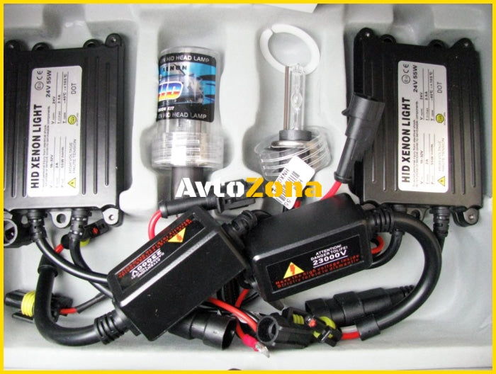 КСЕНОН КОМПЛЕКТ H1 55W 4300K - СЛИМ 24V - Avtozona