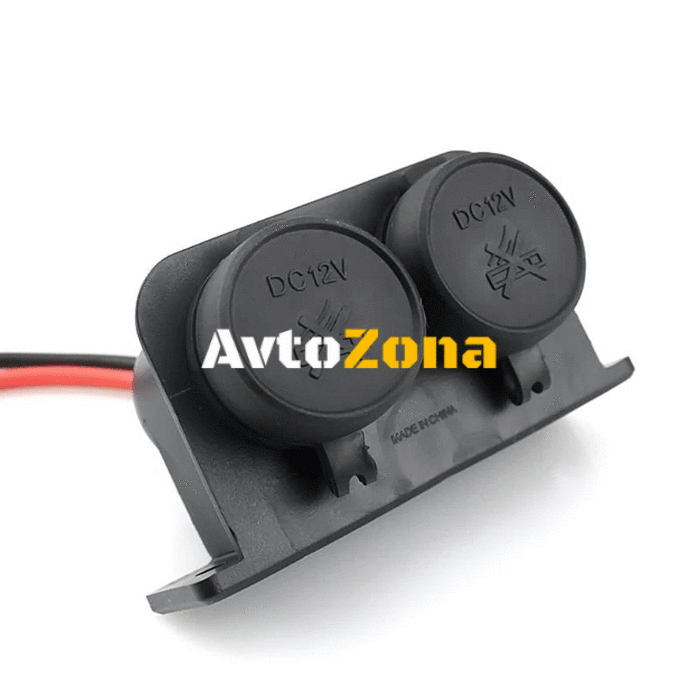 Разклонител за запалка - 2 гнезда 12-24V - Avtozona