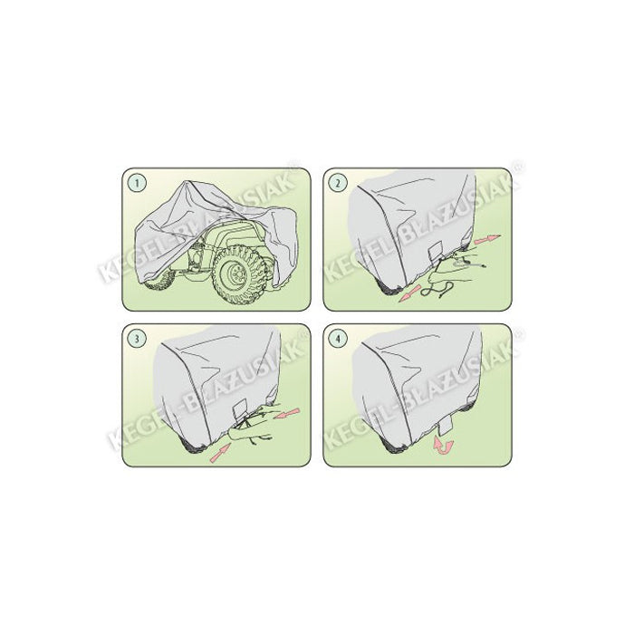 Husă pentru ATV Kegel Basic L BOX seria QUAD - Gri
