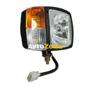 Десен Кристален Фар с Кабел Фар с Mигач Габарит За Трактор Багер Комбайн Фадрома Снегорин и др. - Avtozona