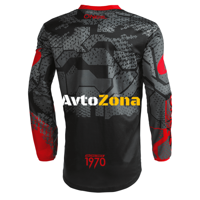 Детска мотокрос блуза O’NEAL ELEMENT CAMO V.22 BLACK/RED - Avtozona