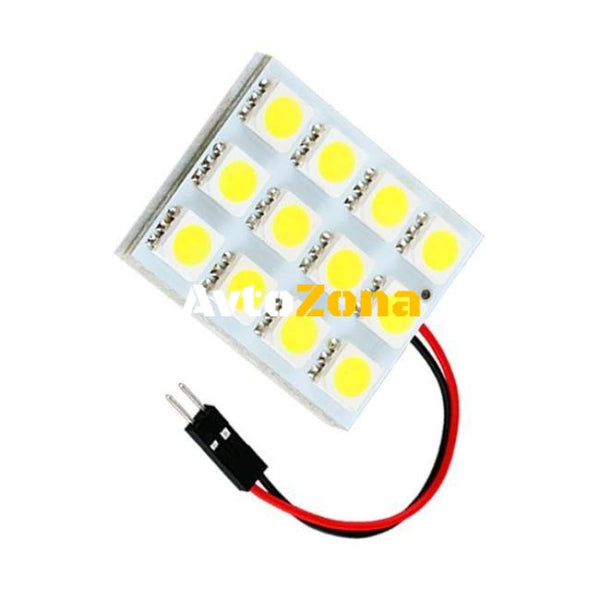 Диодна плочка с 12 SMD диода - Avtozona