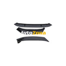 Добавка предна броня за Skoda Octavia (2014-2018) - черен гланц - Avtozona