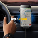 Държач за телефон Baseus с вградено индуктивно зарядно устройство 15W за вентилационните отвори черен - Avtozona