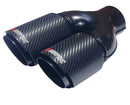 Двоен накрайник за ауспух Akrapovic – Карбон (2x76 мм) - Avtozona