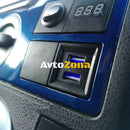 Двойно USB Зарядно за Вграждане за Volkswagen Фолксваген VW Transporter Транспортер Caravelle Каравел Т5 2003 - 2009 - Avtozona