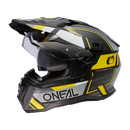 ЕНДУРО КАСКА D-SRS SQUARE V.24 BLACK/GRAY/NEON YELLOW - Avtozona