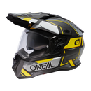 ЕНДУРО КАСКА D-SRS SQUARE V.24 BLACK/GRAY/NEON YELLOW - Avtozona