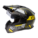 ЕНДУРО КАСКА D-SRS SQUARE V.24 BLACK/GRAY/NEON YELLOW - Avtozona