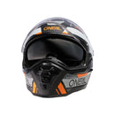 ЕНДУРО КАСКА D-SRS SQUARE V.24 BLACK/GRAY/ORANGE - Avtozona