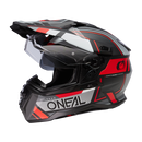 Ендуро каска D-SRS SQUARE V.24 BLACK/GRAY/RED - Avtozona