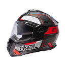 Ендуро каска D-SRS SQUARE V.24 BLACK/GRAY/RED - Avtozona