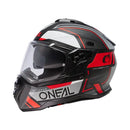 Ендуро каска D-SRS SQUARE V.24 BLACK/GRAY/RED - Avtozona