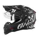Ендуро каска O’NEAL SIERRA II TORMENT V.23 BLACK/WHITE - Avtozona