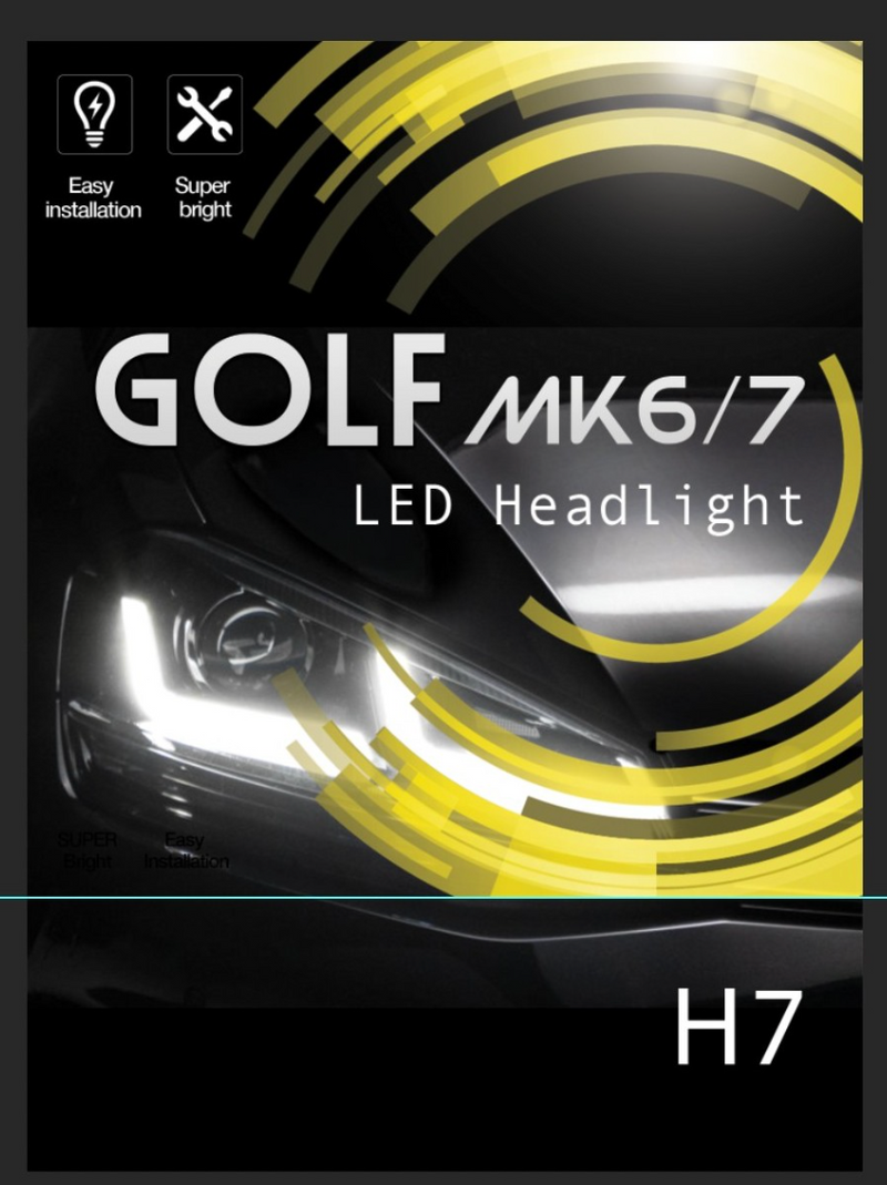 H7 LED крушки за GOLF 6/GOLF 7 – Висока ефективност и мощност с CANBUS система - Avtozona