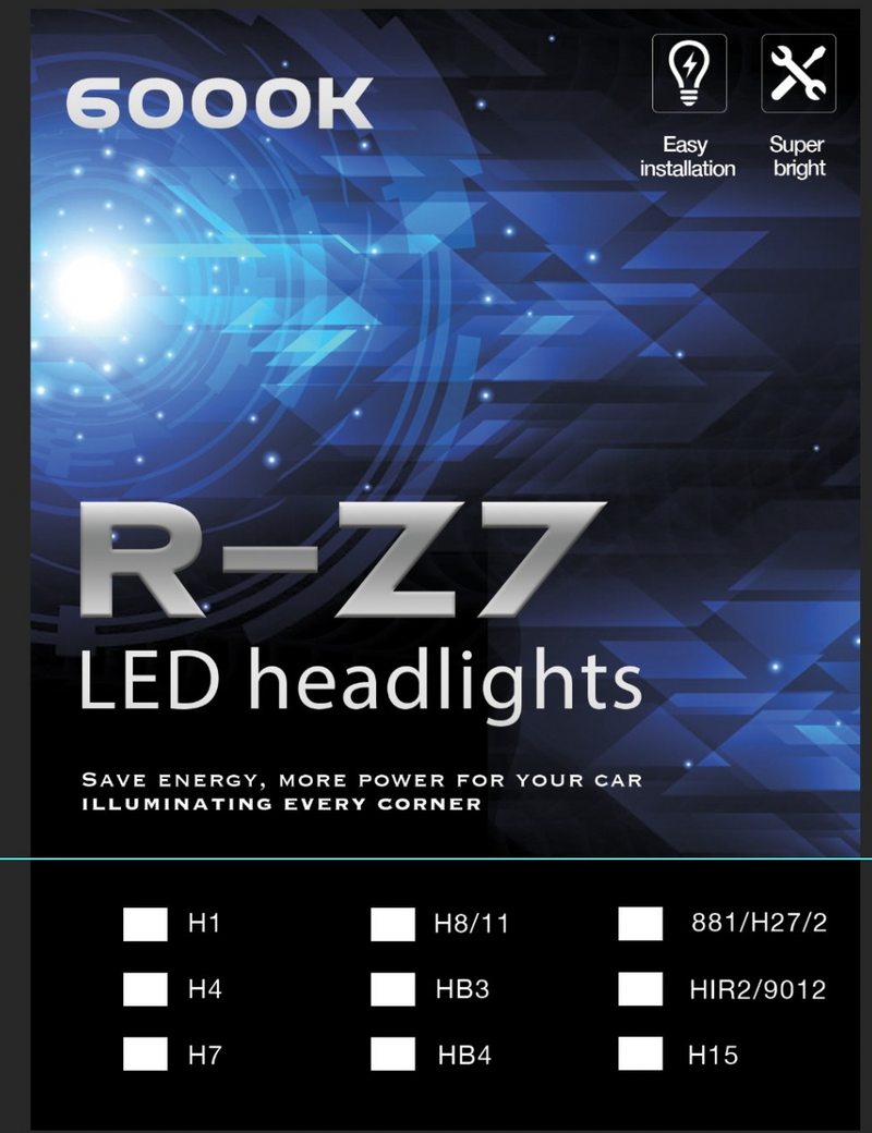 H7 LED R8Z7 CANBUS + DRIVER – Мощни и ефективни крушки с патентована охладителна система - Avtozona