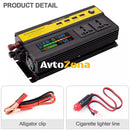Инвертор преобразувател на напрежение с цифров дисплей от 12V на 220V 5000W - Avtozona
